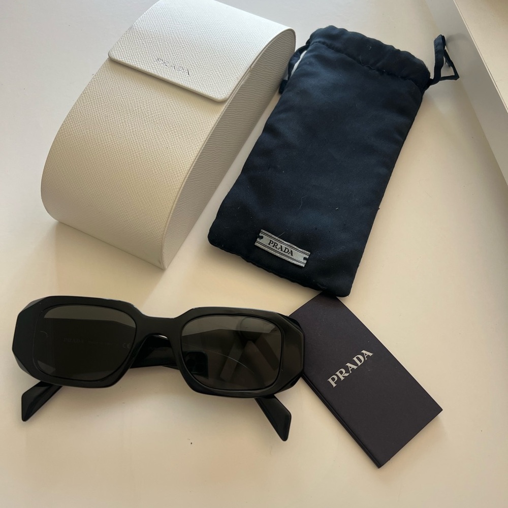 Prada Black Chunky Frame Sunglasses